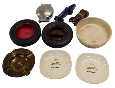 Lot 46 - Various motoring related ashtrays, including...