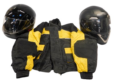 Lot 52 - A Nitro Racing cycle helmet, a Schuberth...
