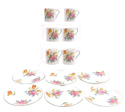 Lot 25 - A Shelley porcelain demitasse part coffee...
