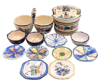 Lot 32 - A group of Quimper pottery, including Henriot...