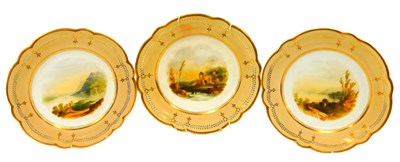 Lot 40 - Three mid 19thC Ridgway porcelain...