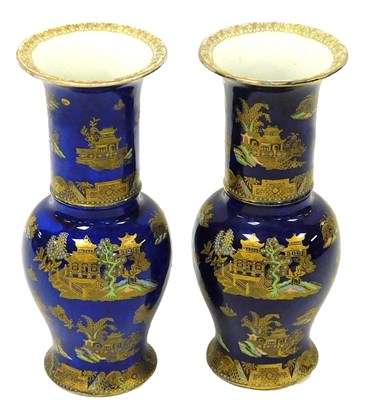 Lot 43 - A pair of early 20thC Carltonware Kang Hsi...
