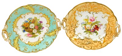Lot 49 - Two mid 19thC Staffordshire porcelain dessert...