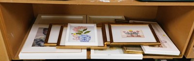 Lot 2013 - A quantity of framed prints, including still...