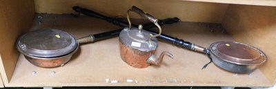 Lot 2021 - Decorative copper ware, including a copper...