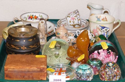 Lot 2088 - A quantity of paperweights, small children's...