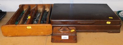 Lot 2089 - A canteen of silver plated cutlery, within a...