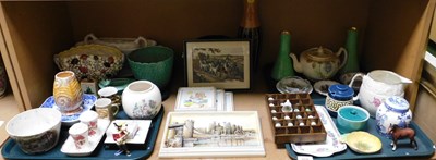 Lot 2038 - Assorted decorative ceramics, including a pair...