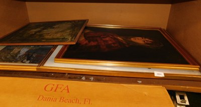 Lot 2051 - A collection of framed prints, including...