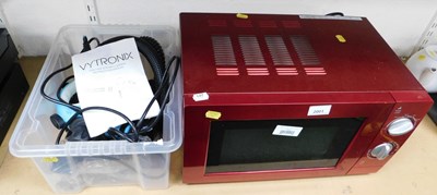 Lot 2001 - A microwave oven, and a Vytronix steam cleaner....