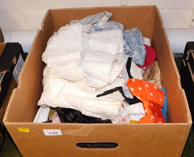 Lot 2109 - Box of ladies' clothing.