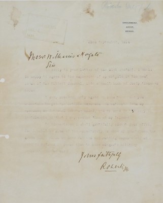 Lot 15 - A signed letter from Field Marshall Lord...