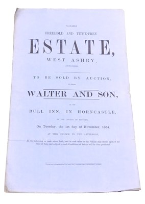 Lot 101 - An 1864 estate auction catalogue by Messrs...