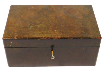 Lot 198 - A Dunhill walnut humidor, the hinged lid...