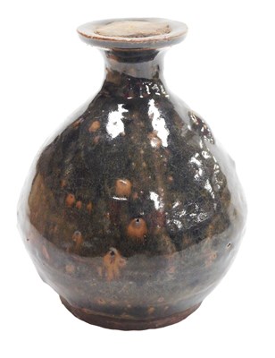 Lot 350 - A Chinese Henan brown glazed bottle vase,...