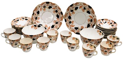 Lot 159 - A late 19thC Staffordshire porcelain tea...