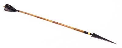 Lot 160 - A short arrow, with hammered end, bamboo shaft...