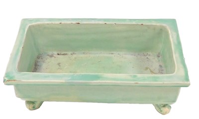 Lot 168 - A late 19thC CH Brannam Barum green glazed...