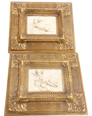 Lot 175 - After Leon Bertaux (French 1825-1909). A pair...