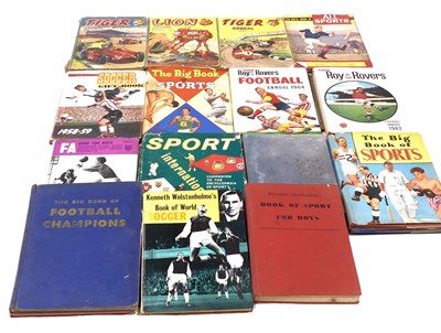 Lot 183 - Mid century sporting books and annuals,...