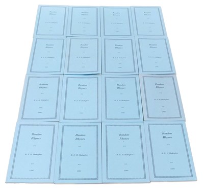 Lot 235 - Hadingham (R E H). Random Rhymes, softback,...