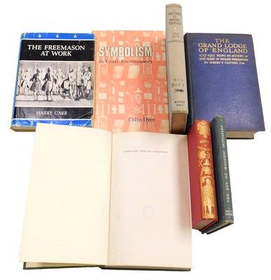 Lot 345 - Books of Masonic interest, including Calvert...