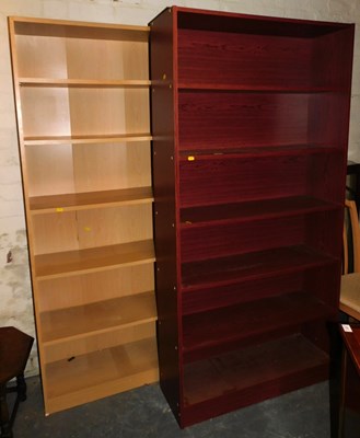Lot 1001 - A pair of bookcases, 80cm wide x 180cm high.