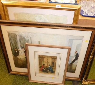 Lot 2151 - A series of framed prints, depicting a...