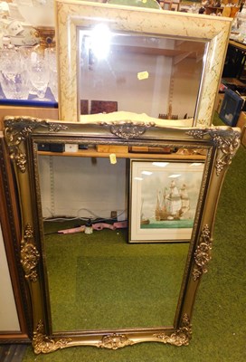 Lot 2152 - A quantity of framed mirrors, including a gilt...