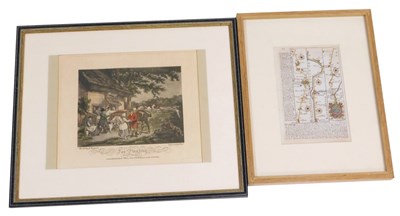 Lot 258 - An 18thC Owen and Bowen strip map, Crowland to...