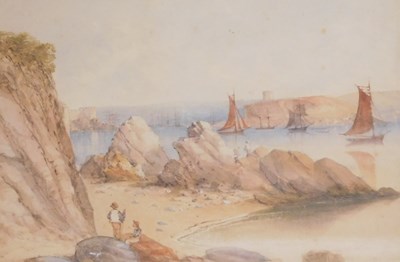 Lot 262 - English School (19thC). Continental harbour...