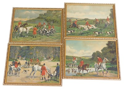 Lot 254 - After De Condamey. Huntsman in a clearing,...