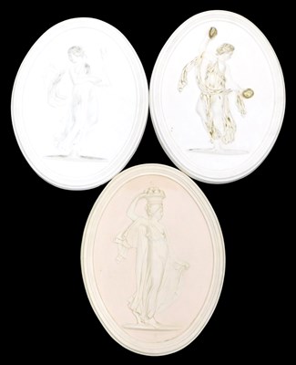 Lot 263 - A matched pair of reproduction plaster style...