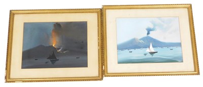 Lot 286 - 20thC Neopolitan School. Boat in twilight...