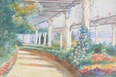 Lot 82 - J Pinei. Interior setting, greenhouse with...