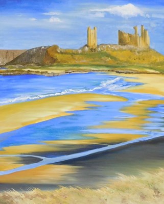 Lot 281 - J. M. Cornell (late 20thC). Dunstanburgh...