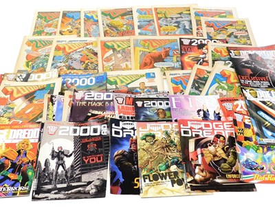 Lot 297 - A collection of 2000AD comics, printed paper...