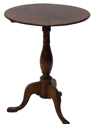 Lot 1151 - A George III mahogany tripod table, the...