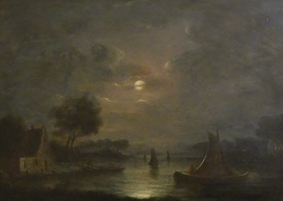 Lot 219 - John Crome (1768-1821). Moonlight on the Yare,...