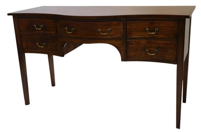 Lot 357 - A mahogany sideboard, in Regency style, with a...