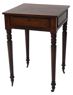 Lot 1156 - A George IV mahogany ladies writing desk, in...