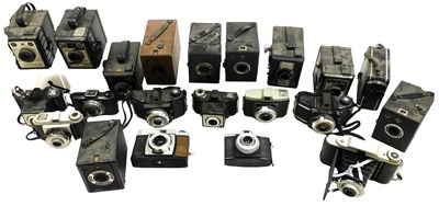Lot 314 - Coronet box and other cameras, including a...