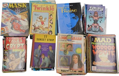 Lot 317 - Manga Mania comics, Simpsons comics and books,...