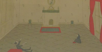 Lot 207 - Max Beerbohn (1872-1956). Mr Tennyson reading...