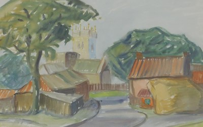 Lot 214 - Rheinhold Zulkowski (1899-1966). Church and...