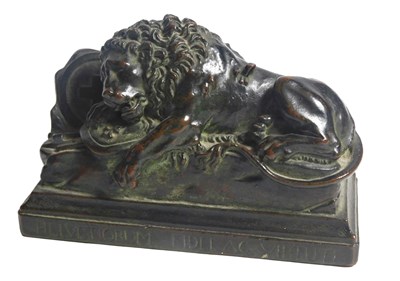 Lot 11 - A Continental bronzed plaster figure of the...
