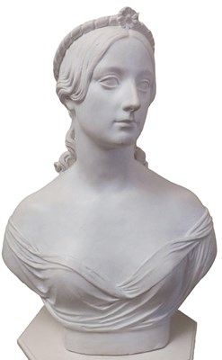 Lot 15 - After Noble. A plaster cast bust of the young...