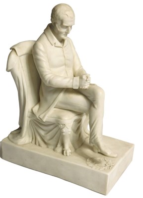 Lot 16 - A 19thC Samuel Alcock and Co Parian figure of...