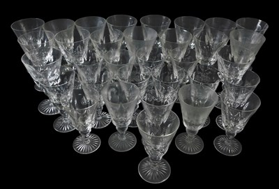Lot 173 - A part suite of cut glasses, including...