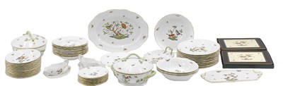 Lot 935 - An extensive Herend Rothschild birds pattern...